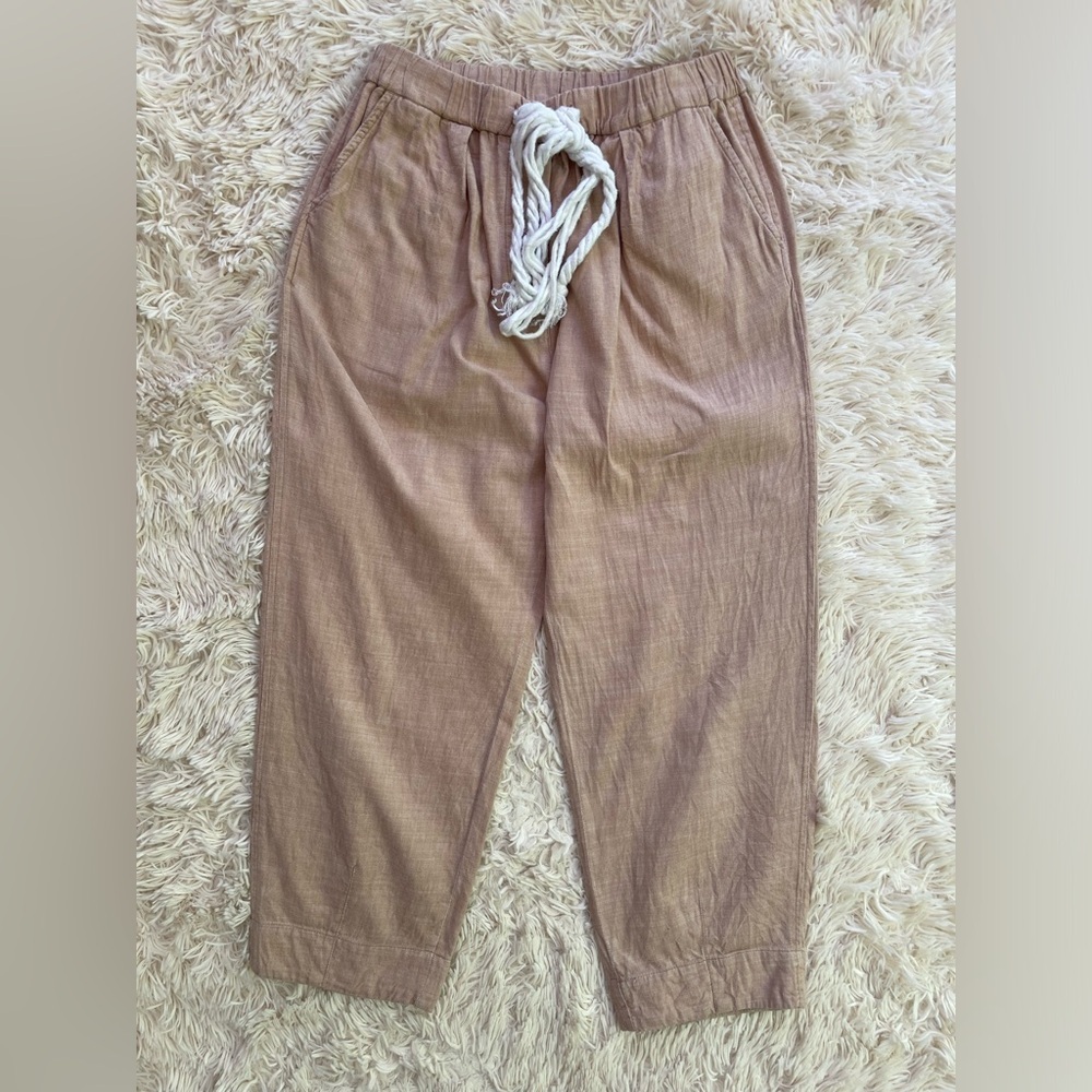 Free People Tan Track Pants